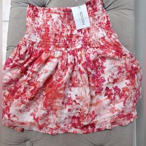 Women's Floral Pink Skirt from Adorn Boutique